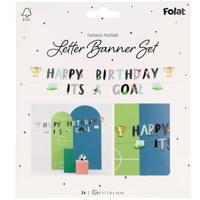 Fantastic Voetbal Happy Birthday Letterslinger (1,5m) - thumbnail