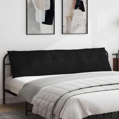 Rugkussen Zwart 200 x 19 x 50 cm Stof