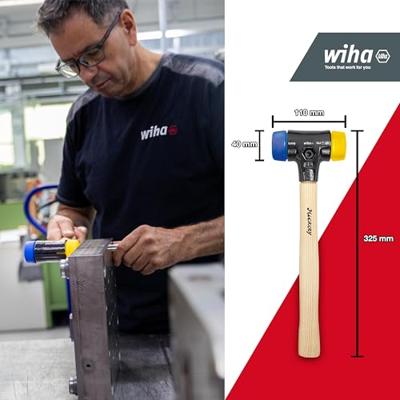 Wiha safety kunststof hamer blauw / geel 832-15 40mm 26654