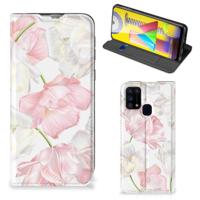 Samsung Galaxy M31 Smart Cover Lovely Flowers - thumbnail