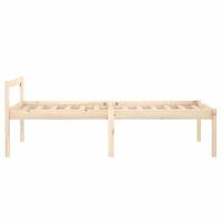 Seniorenbed massief grenenhout wit 75x190 cm - thumbnail