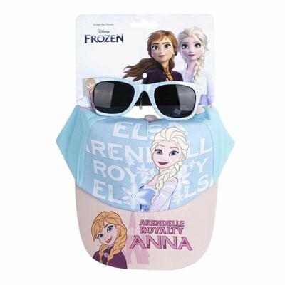 Set van pet en zonnebril Frozen Blauw