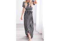 Gestreepte maxi jurk - in de sale! - thumbnail