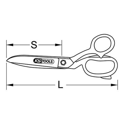 KS Tools 1180076 Universele schaar 200 mm