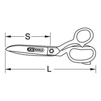 KS Tools 1180076 Universele schaar 200 mm - thumbnail