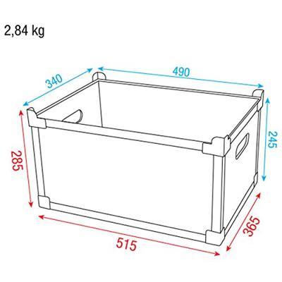 DAP UCA-SCV3 Stack case H3 Value Line stapelbare flightcase
