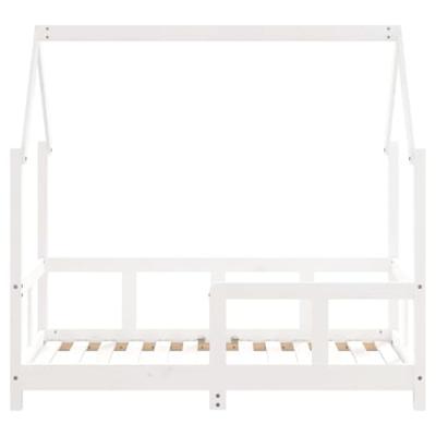 Kinderbedframe 70x140 cm massief grenenhout wit Kinderbedframe 70x140 cm massief grenenhout wit