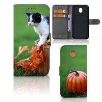 Samsung Galaxy J5 2017 | Telefoonhoesje | Met pasjeshouder | Kitten - thumbnail