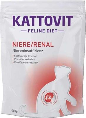 Kattovit - Nier/Renal droogvoer voor katten | Droogvoer voor katten | Droogvoer voor katten ter ondersteuning van de nierfunctie voor volwassen katten. Dieet voer als compleet voer | 6 x 400 g kip