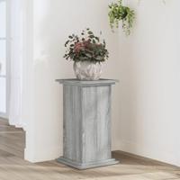 VidaXL Plantenstandaard 33x33x60 cm bewerkt hout grijs sonoma eiken - thumbnail
