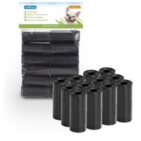 Nobleza Hondenpoepzakjes - 12 Rollen - 180 Poepzakjes - Zwart - thumbnail
