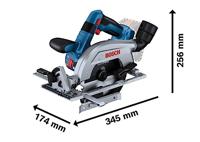Bosch Professional GKS 18V-57-2 L solo Accu-cirkelzaag Zaagdiepte 90° (max.) 57 mm Incl. koffer, Zonder accu, Zonder lader 18 V - thumbnail
