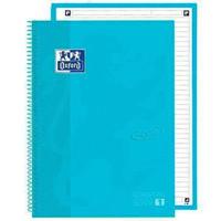 Notitieboek Oxford Touch Europeanbook A4+ 4-gaats lijn 80vel pastel blauw | 5 stuks - thumbnail