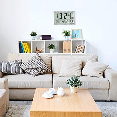 TFA Dostmann 60.4517.54 Wandklok Zendergestuurd 368 mm x 230 mm x 29 mm Zilver Groot display TFA Dostmann 60.4517.54 Wandklok Zendergestuurd 368 mm x 230 mm x 29 mm Zilver Groot display