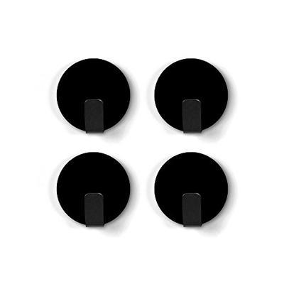 Trendform Magnetische Haak Solide - zwart - set van 4 stuks