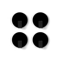Trendform Magnetische Haak Solide - zwart - set van 4 stuks - thumbnail