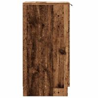 Schoenenkast 30x35x70 cm bewerkt hout oud houtkleurig - thumbnail