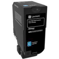 Lexmark Toner 74C2HCE 74C2HCE Origineel Cyaan 12000 bladzijden - thumbnail