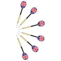 Dartbord professioneel met 6 darts en surround sisal - thumbnail