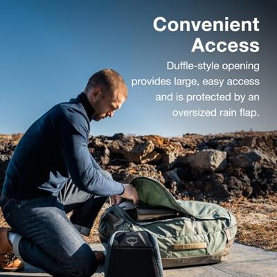 Osprey Transporter 65 Duffel Raven Black/Black 65L - thumbnail