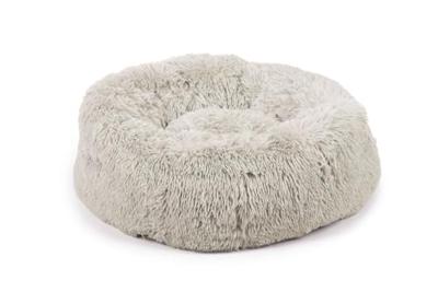 Beeztees Yali, Hondenbed, Pluche, lichtgrijs, Diam. 70 cm