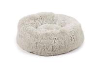 Beeztees Yali, Hondenbed, Pluche, lichtgrijs, Diam. 70 cm - thumbnail