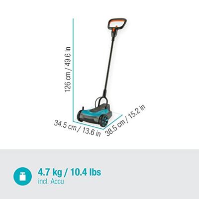 GARDENA 22/18V P4A Ready-To-Use Set Accu-grasmaaier Accu Mulchfunctie, Incl. accu, Instelbare maaihoogte, Incl. oplader 18 V Snijbreedte max. 22 cm