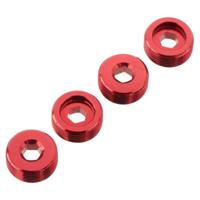 Arrma - Nut Front Hub Aluminum Red (4) (AR330196) - thumbnail