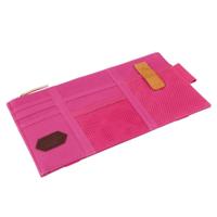 Muti-functionele Auto auto zonneklep Sunglass houder Card houder innerlijke Pouch opbergtas (roze) - thumbnail
