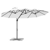 Tuin Cantilever Parasol Zand 372 x 198 x 243 cm - thumbnail