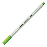 Stabilo pen 68 brush - viltstift - lichtgroen (33) - thumbnail