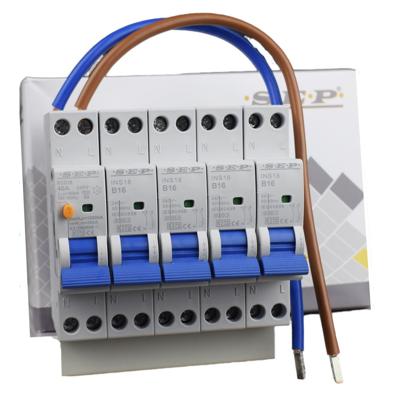 SEP combiset aardlekschakelaar 30mA 40A + 4 installatieautomaten 1polig+N B16