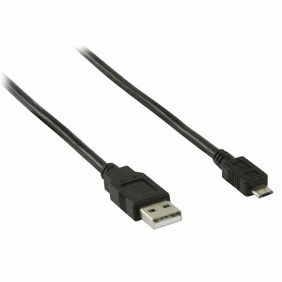USB 2.0-Kabel | A Male - Micro-B Male | 1,0 m | Zwart USB 2.0-Kabel | A Male - Micro-B Male | 1,0 m | Zwart