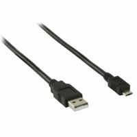 USB 2.0-Kabel | A Male - Micro-B Male | 1,0 m | Zwart - thumbnail