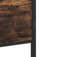 Bedframe zonder matras metaal gerookt eikenkleurig 107x203 cm - thumbnail