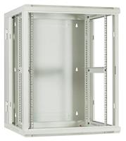 DSI 15U witte wandkast (kantelbaar) met glazen deur - DS6615W-DOUBLE server rack - thumbnail