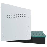 Kippennestkast 2 compartimenten wandmontage gegalvaniseerd staal - thumbnail