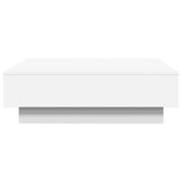 Salontafel 90x90x28 cm spaanplaat wit - thumbnail