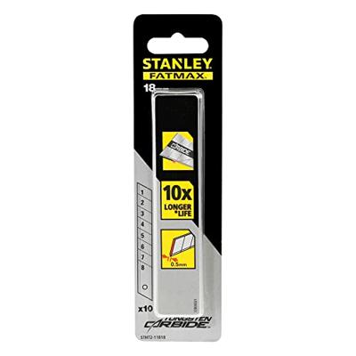 10 Stanley Carbide reserve afbreekmessen 18 mm - thumbnail