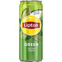Lipton Ice Tea Green frisdrank, niet bruisend, sleek blik van 33 cl, pak van 24 stuks - thumbnail