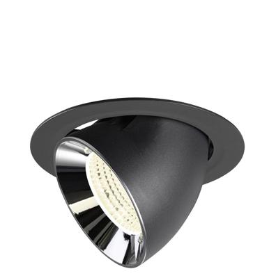 SLV InbouwspotNuminos Gimble XL zwart/chroom 4000K - 55gr - 1009908