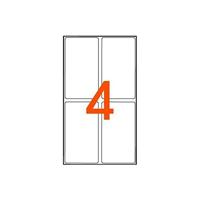 Agipa witte etiketten in etui ft 30 x 55 mm (b x h), 28 stuks, 4 per blad - thumbnail