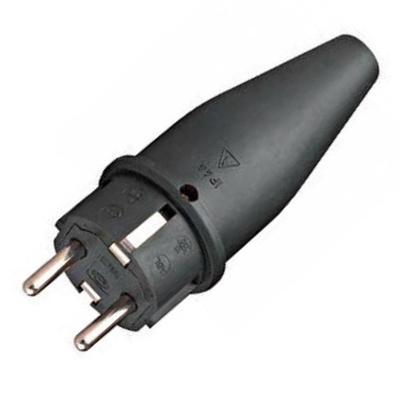 Beslight Rubber stekkerPlug 230v met randaarde - 56050