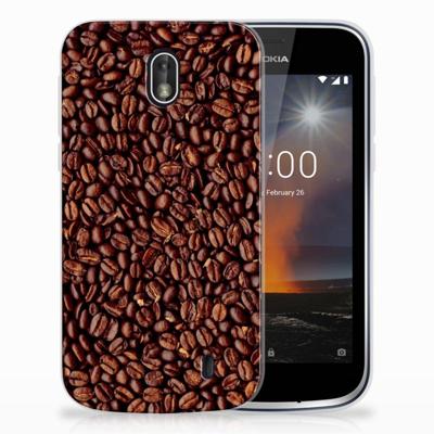 Nokia 1 | Siliconen Case | Koffiebonen