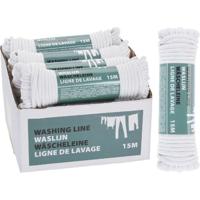 Basic Waslijn polyester 15m wit - thumbnail