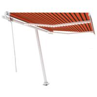 Luifel automatisch met LED windsensor 350x250 cm oranje bruin - thumbnail