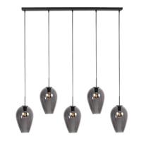Steinhauer HanglampHaloSwap zwart met smoke glas - 4284ZW - thumbnail