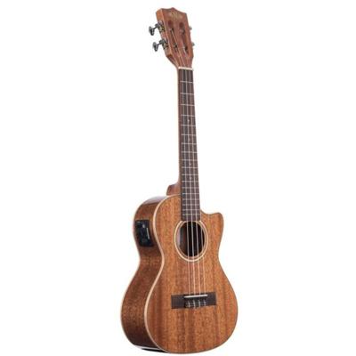Kala KA-SMH-TG Gloss Solid Mahogany CE massieve elektrisch-akoestische tenor ukelele met koffer