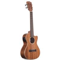 Kala KA-SMH-TG Gloss Solid Mahogany CE massieve elektrisch-akoestische tenor ukelele met koffer - thumbnail