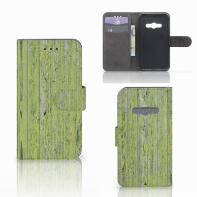 Samsung Galaxy Xcover 3 | Xcover 3 VE | Book Style Case | Green Wood